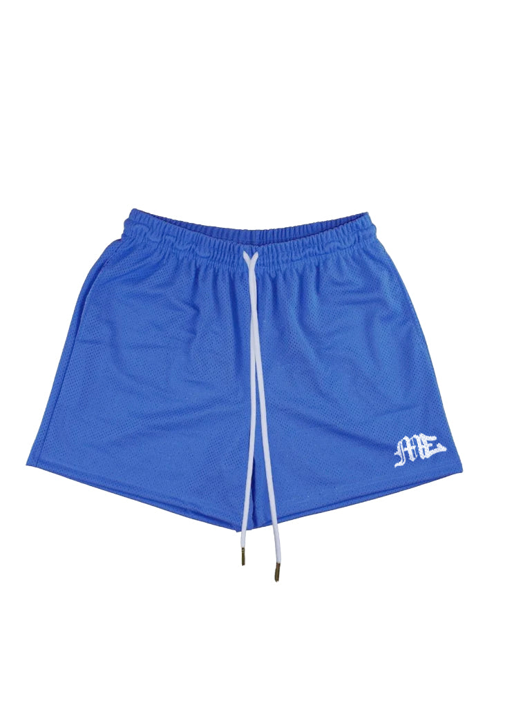 M.E. Logo mesh shorts